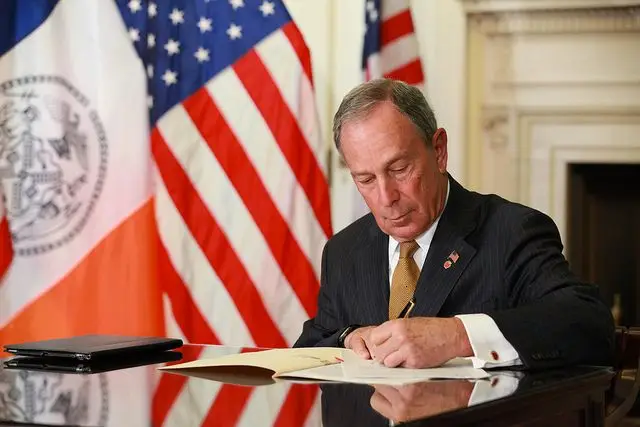 Mayor Bloomberg vetoes the living wage bill last year